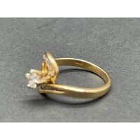 Ladies 18ct Yellow Gold Diamond Ring Set (Pre-Owned)