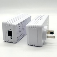 NetComm NP205 200Mbps Powerline Adapter Twin Pack AC Pass Through Ethernet