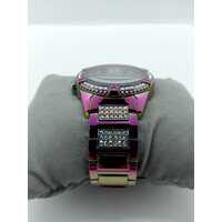 Guess GW0044L1 Lady Frontier Iridescent Crystal Multifunction Watch (Pre-owned)
