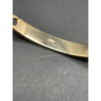 Mens 18ct Yellow Gold Curb Link ID Bracelet (Pre-Owned)