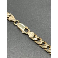 Unisex 9ct Yellow Gold Curb Link Necklace (Pre-Owned)