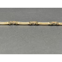 Ladies 9ct Yellow Gold Fancy Bar Link Bracelet