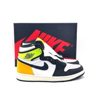 Nike Air Jordan 1 Retro High OG Volt Gold 555088118 Size 9 US Mens Athletic Shoe