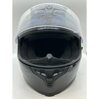 Rjays Dominator II Gloss Black Motorcycle Helmet Size Small 55-56cm and Dust Bag