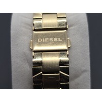 Diesel Gold Tone Metal Band Ladies Analog Watch DZ5474 Stainless Steel Case