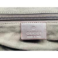 Gucci Flap Messenger Bag GG Coated Canvas with Leather Medium 147051/2 Brown