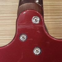 Harmony Rebel 6 String Electric Guitar Burgundy Dual Humbucker 
