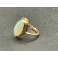 Ladies 9ct Yellow Gold Pearl Ring