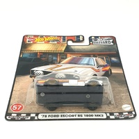 Hot Wheels Premium Boulevard 57 78 Ford Escort RS 1800 MK2 Real Riders
