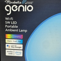 Mirabella Genio WiFi 5W LED Portable Ambient RGB  Colour Changing Lamp