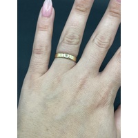 Unisex 18ct Yellow Gold Plain Band Ring