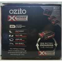 Ozito Power Xchange 18V Lithium-Ion Cordless 2 Piece Kit PXDDK-301