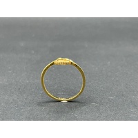 Ladies 21ct Yellow Gold Pattern Ring
