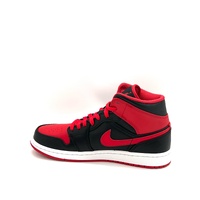 Nike Air Jordan 1 Mid Alternate Bred DQ8426 060 Black Fire Red White Shoes 8 US