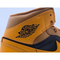 Nike WMNS Air Jordan 1 Mid Chutney Taxi Black White BQ6472 700 Size 8 US