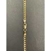 Unisex 9ct Yellow Gold Curb Link Necklace