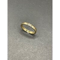 Unisex 18ct Yellow Gold Plain Band Ring