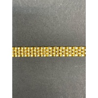 Unisex 18ct Yellow Gold Mesh Link Bracelet