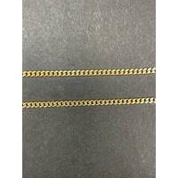Unisex 18ct Yellow Gold Curb Link Necklace