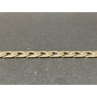 Mens 9ct Yellow Gold Curb Link Bracelet