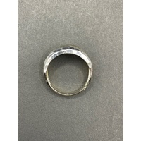 Ladies 18ct Two Tone Gold Double Ring