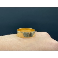 Mens 18ct Yellow Gold Plain Wedding Band Ring