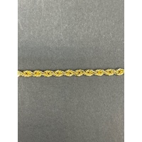 Ladies 10ct Yellow Gold Singapore Twist Link Bracelet
