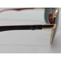 Ray-Ban RB8313M F008/71 61-13 Scuderia Ferrari Arista Gold Green Sunglasses