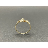 Ladies 9ct Yellow Gold Pattern Ring