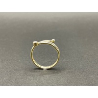 Ladies 9ct Yellow Gold Wrap Around Diamond Ring