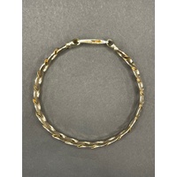 Mens 9ct Yellow Gold Curb Link Bracelet