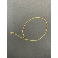 Ladies 18ct Yellow Gold Margarita Twist Link Bracelet