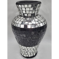 Mirror Tile Mosaic Vases 3 Piece Set 32cm 26cm 22cm
