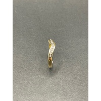 Ladies 18ct Yellow Gold Cubic Zirconia Enhancer Ring