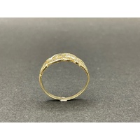 Ladies 9ct Yellow Gold Leaf & Vine Pattern Ring