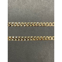 Unisex 9ct Yellow Gold Curb Link Necklace