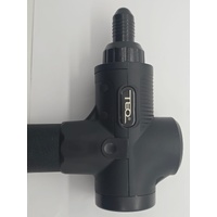 TEQ Rechargeable Massage Gun Black with Attachments and Carry Case