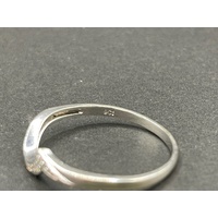 Ladies 9ct White Gold Diamond Ring Set