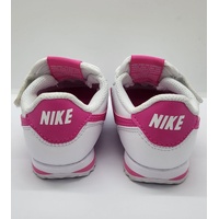 Nike Cortez EasyOn Baby Toddler Shoes White Laser Fuchsia Size US 5C UK 4.5