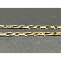Mens 9ct Yellow Gold Anchor Link Necklace
