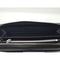 Lacoste Ladies Chantaco Zipped Matte Leather Wallet Noir