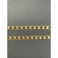 Men's 9ct Yellow Gold Open Curb Link Necklace