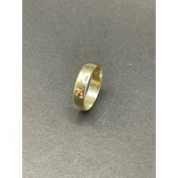 Unisex 9ct Yellow Gold Plain Band Ring