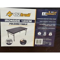 OZtrail Ironside 120cm Folding Table Grey