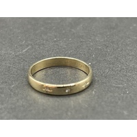Ladies 9ct Yellow Gold 3 Stone Diamond Ring