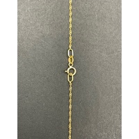 Ladies 18ct Yellow Gold Margarita Twist Link Necklace with Hand Pendant