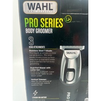 Wahl Pro Series Body Groomer 3-in-1 Trimmer Shaver and Nose Hair Kit 4hr Run