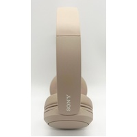 Sony WH-CH520 On-Ear Wireless Bluetooth Headphones Beige with Cable