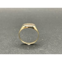 Mens 9ct Yellow Gold Signet Ring