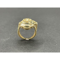 Ladies 18ct Yellow Gold 4 Clover Ring